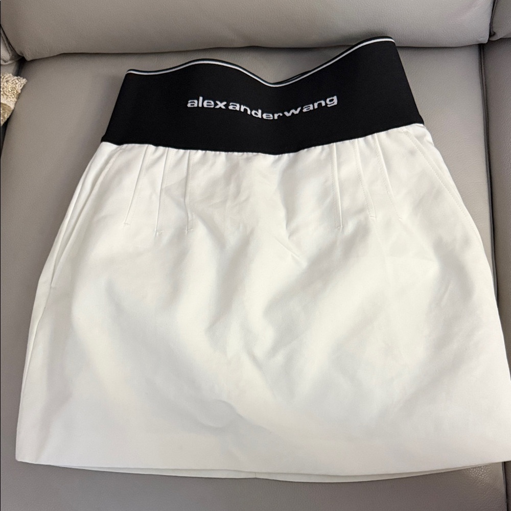 Alexander Wang Black and White Mini Skirt